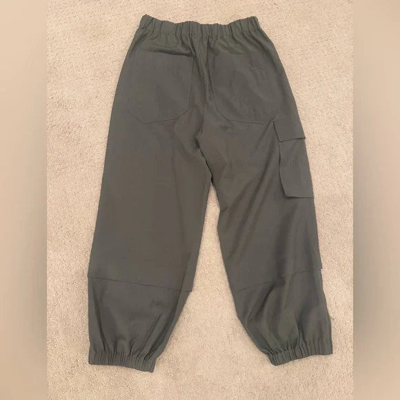 Tibi Wilt Jogger Tropical Wool in Dark Stone size L - Picture 3 of 3